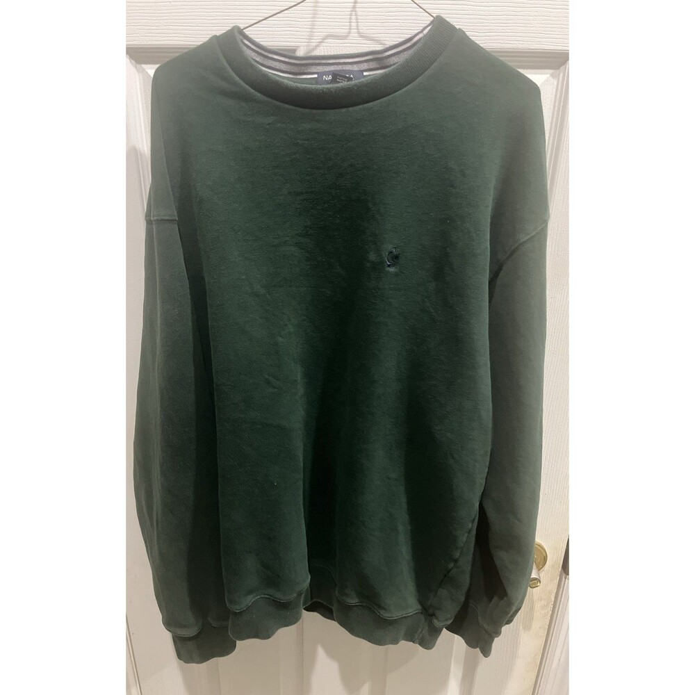 Nautica Crew Neck Sweater Pullover Green 2XL